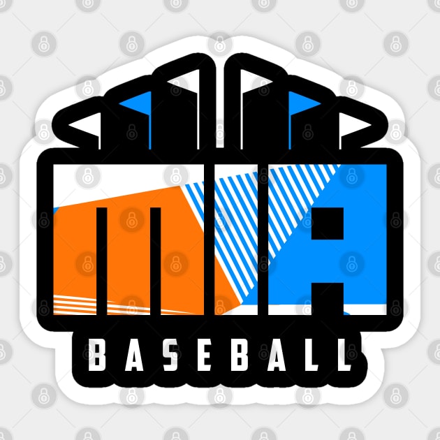 MIA Baseball Ballpark Sticker by funandgames